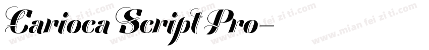Carioca Script Pro字体转换